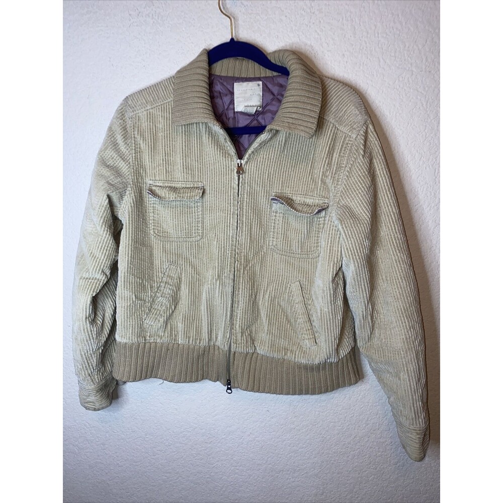 J Jill Western Corduroy chore Knit Neck Quilted Liner S Jacket country barn